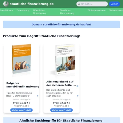 Screenshot staatliche-finanzierung.de