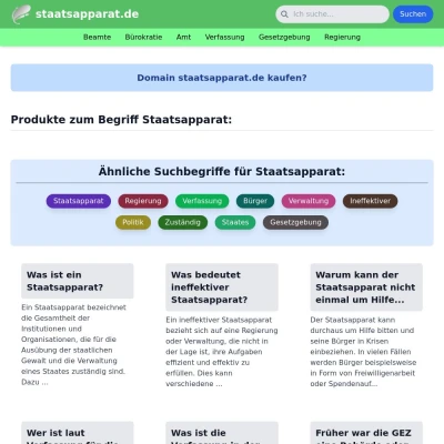 Screenshot staatsapparat.de