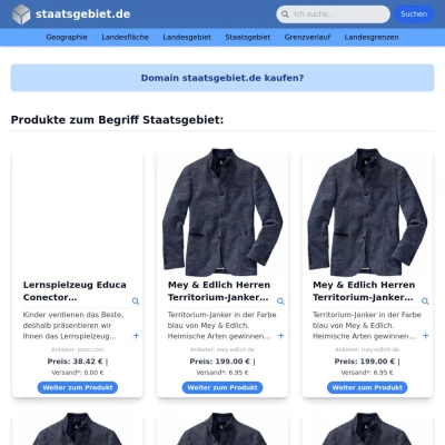 Screenshot staatsgebiet.de