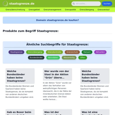 Screenshot staatsgrenze.de