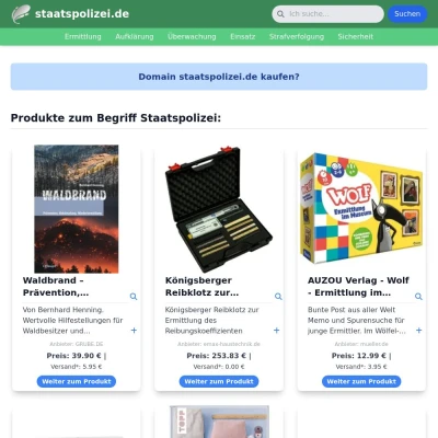 Screenshot staatspolizei.de