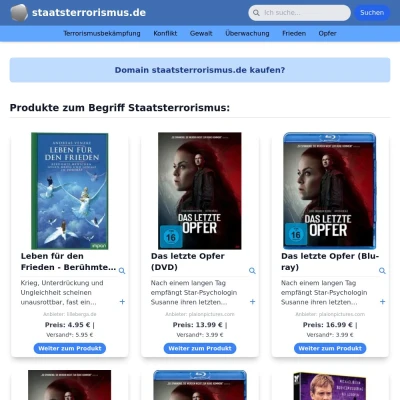 Screenshot staatsterrorismus.de