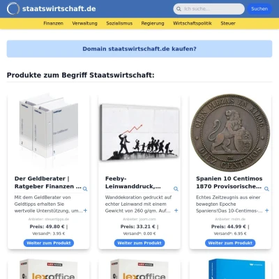 Screenshot staatswirtschaft.de