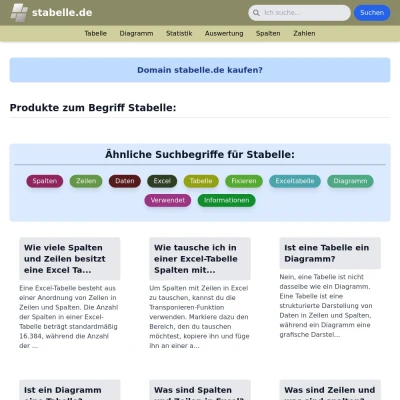 Screenshot stabelle.de