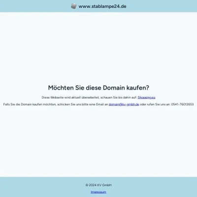 Screenshot stablampe24.de
