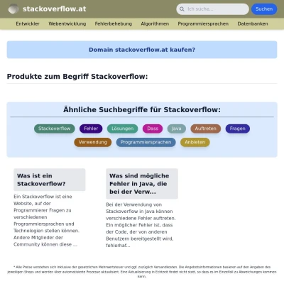 Screenshot stackoverflow.at