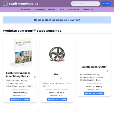 Screenshot stadt-gemeinde.de