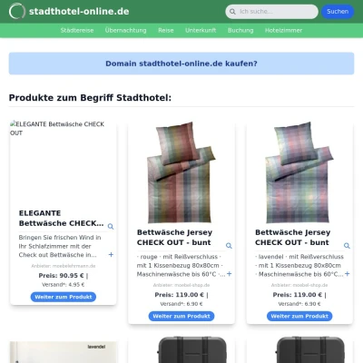 Screenshot stadthotel-online.de