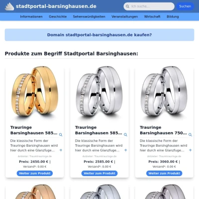 Screenshot stadtportal-barsinghausen.de