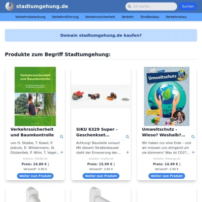 Screenshot stadtumgehung.de