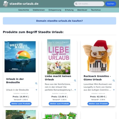 Screenshot staedte-urlaub.de