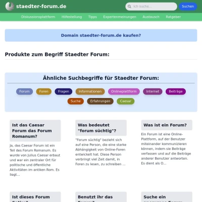 Screenshot staedter-forum.de