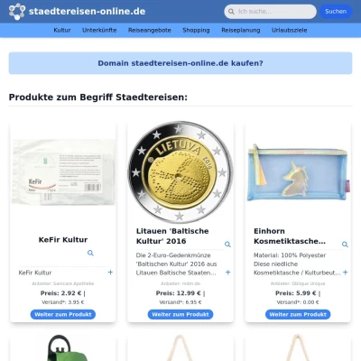 Screenshot staedtereisen-online.de