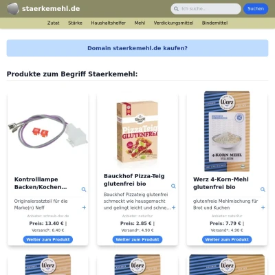 Screenshot staerkemehl.de
