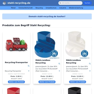 Screenshot stahl-recycling.de