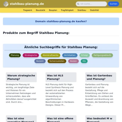 Screenshot stahlbau-planung.de