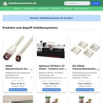 Screenshot stahlbausysteme.de