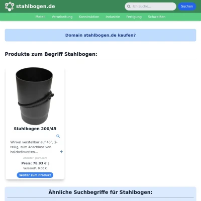 Screenshot stahlbogen.de