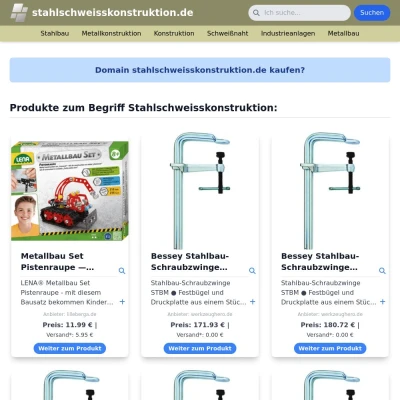 Screenshot stahlschweisskonstruktion.de