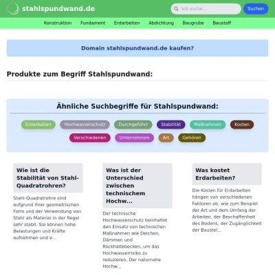 Screenshot stahlspundwand.de