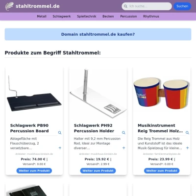 Screenshot stahltrommel.de