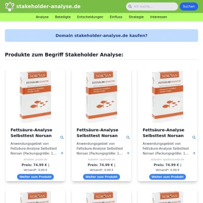 Screenshot stakeholder-analyse.de