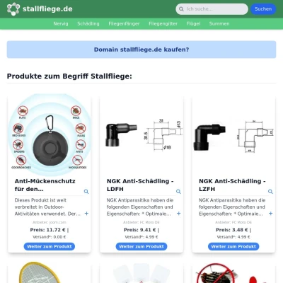 Screenshot stallfliege.de