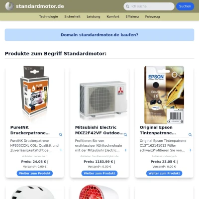 Screenshot standardmotor.de