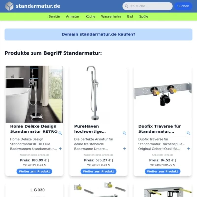 Screenshot standarmatur.de