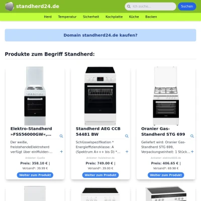 Screenshot standherd24.de