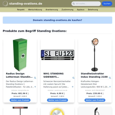 Screenshot standing-ovations.de