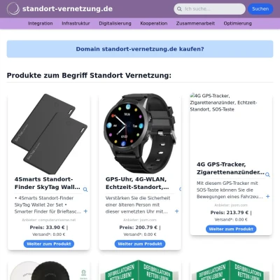 Screenshot standort-vernetzung.de