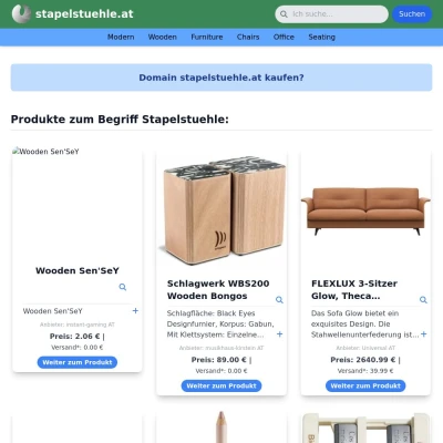 Screenshot stapelstuehle.at