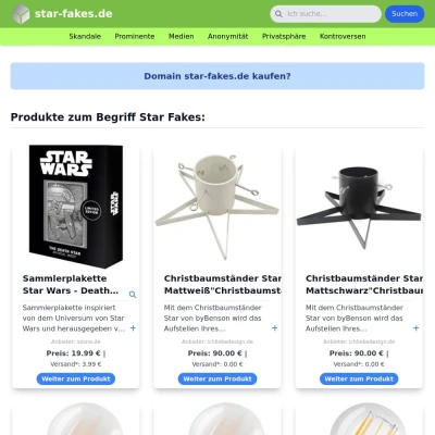 Screenshot star-fakes.de