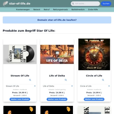 Screenshot star-of-life.de