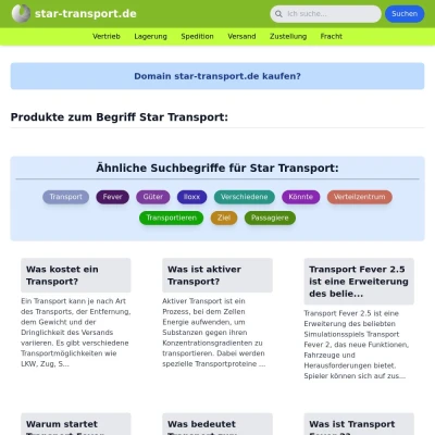 Screenshot star-transport.de