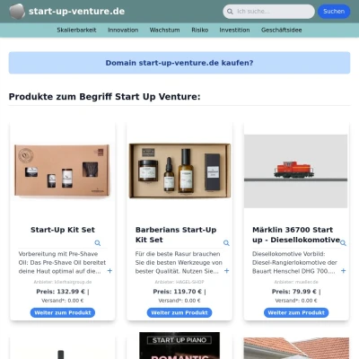 Screenshot start-up-venture.de