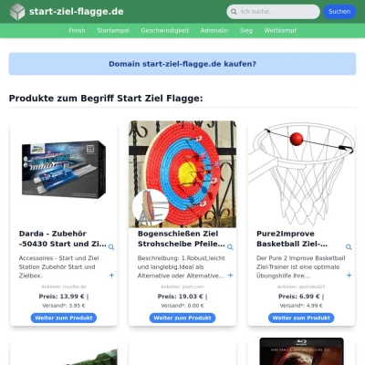 Screenshot start-ziel-flagge.de