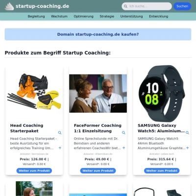 Screenshot startup-coaching.de