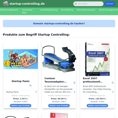 Screenshot startup-controlling.de