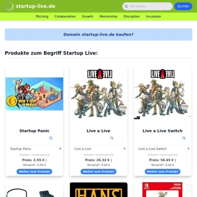 Screenshot startup-live.de