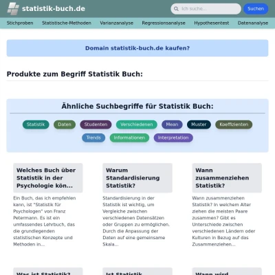 Screenshot statistik-buch.de