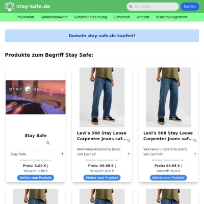 Screenshot stay-safe.de
