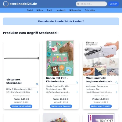 Screenshot stecknadel24.de