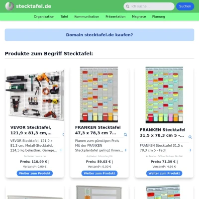 Screenshot stecktafel.de