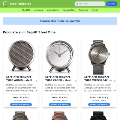 Screenshot steel-tube.de