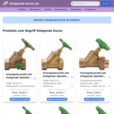 Screenshot steigende-kurse.de