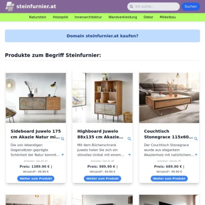 Screenshot steinfurnier.at