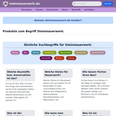 Screenshot steinmauerwerk.de