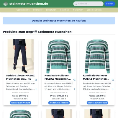 Screenshot steinmetz-muenchen.de